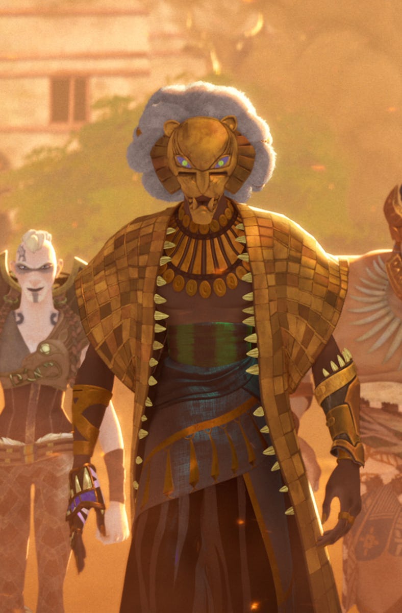 The Lion (voiced by Cress Williams) in Marvel Studios Television's EYES OF WAKANDA