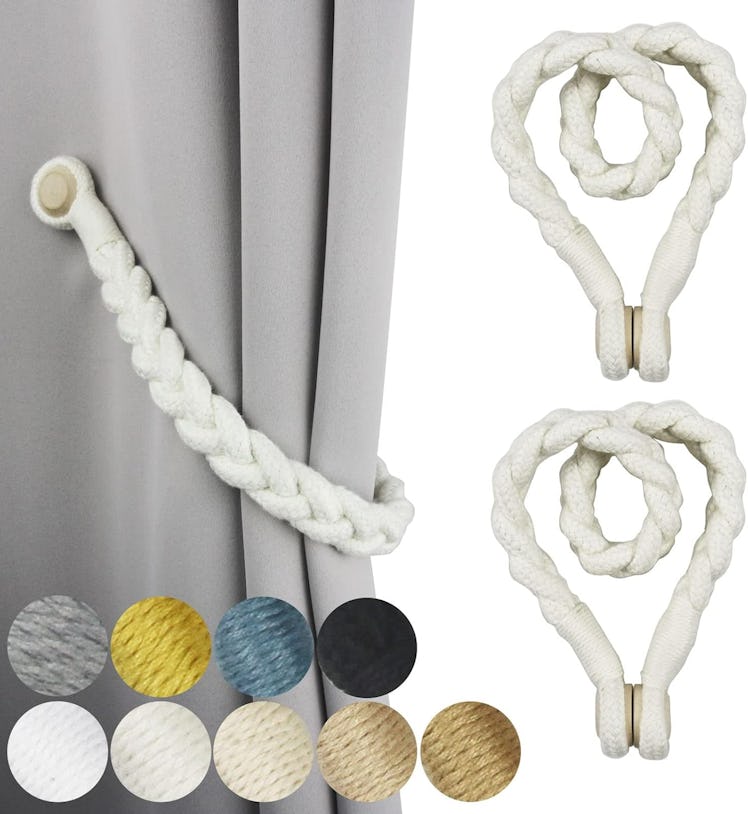Porlau Magnetic Curtain Tiebacks (2-Pack)