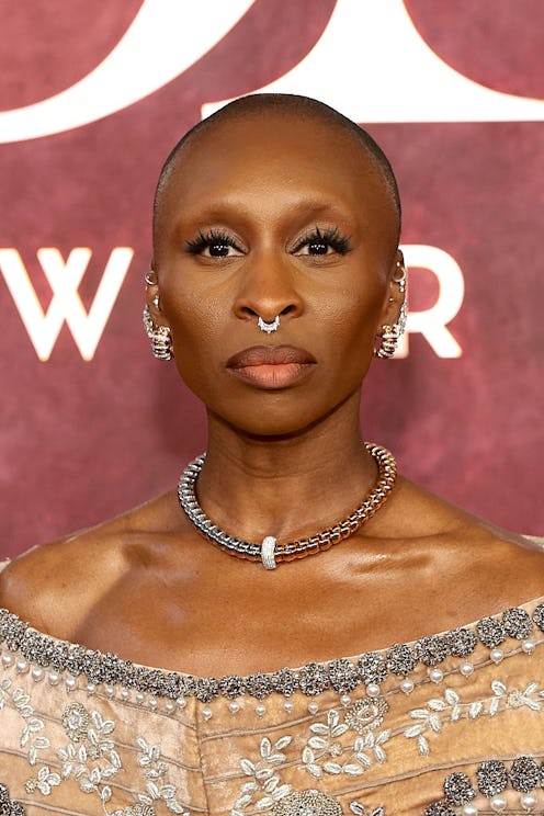 Cynthia Erivo's pearlescent makeup at the 2025 Tonys.