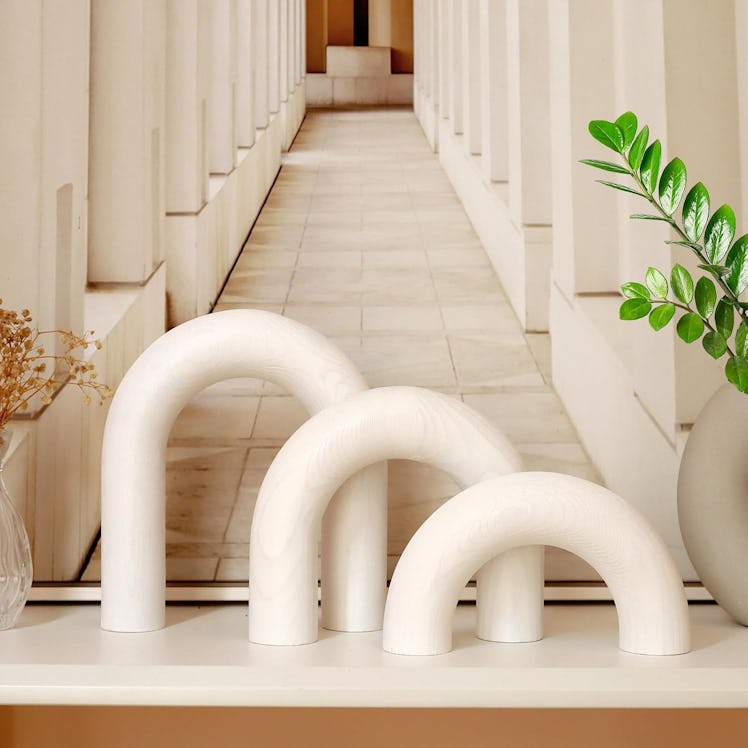 SINTENILL Wood Arch Decorative Objects (3-Pieces)