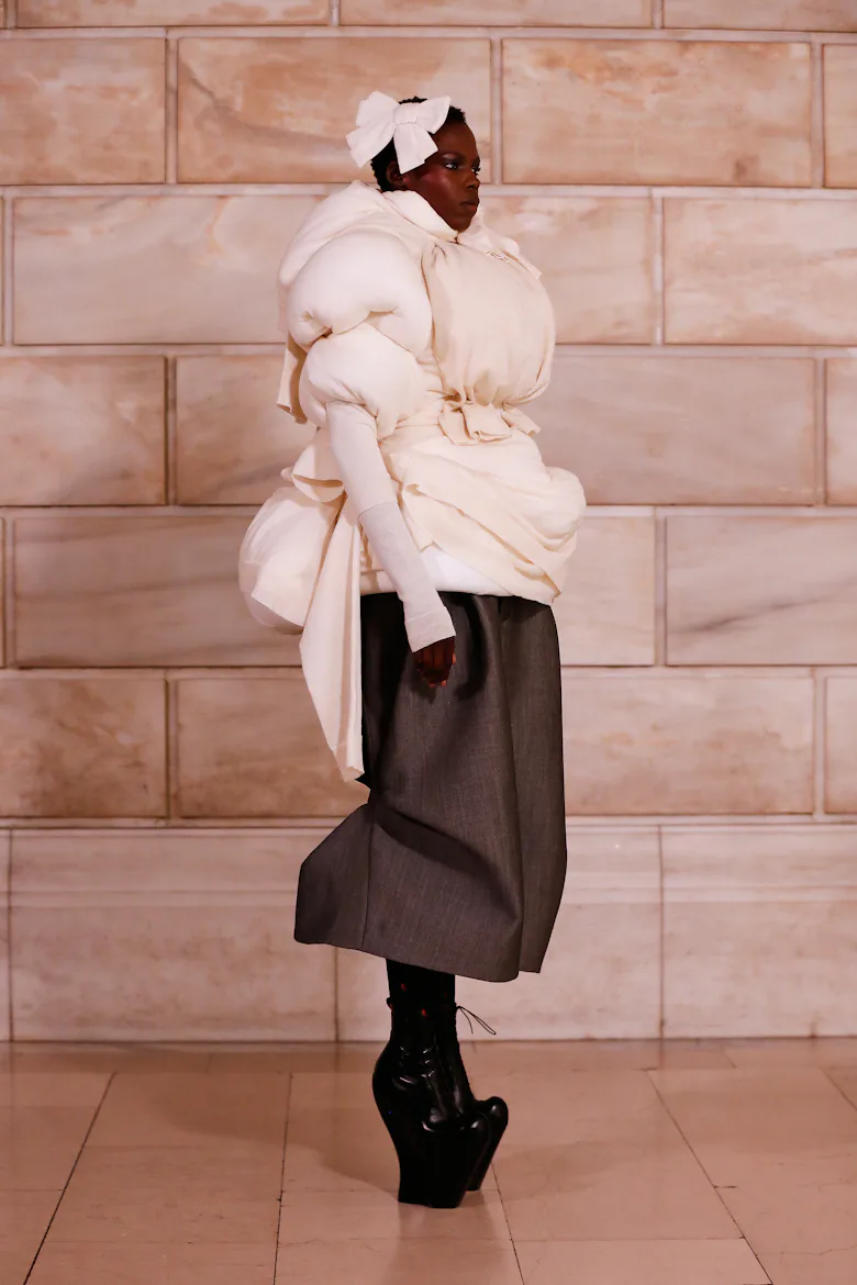 a look from marc jacobs fall 2025 collection shown in new york city