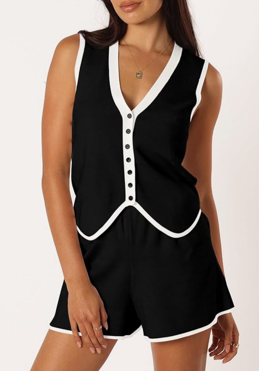 Pink Queen Vest Set 