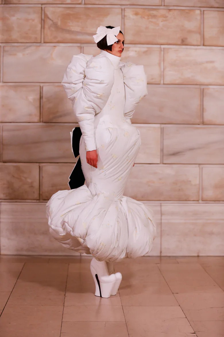 a look from marc jacobs fall 2025 collection shown in new york city