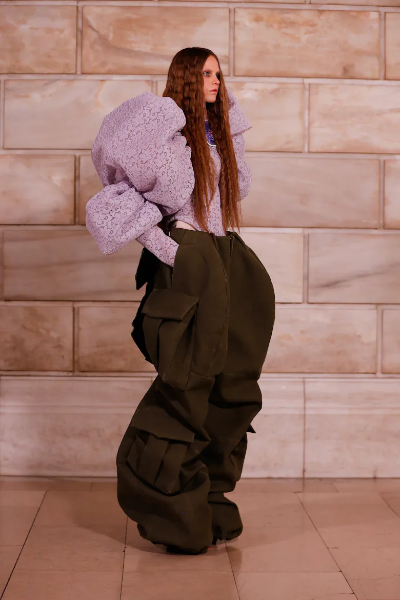 a look from marc jacobs fall 2025 collection shown in new york city