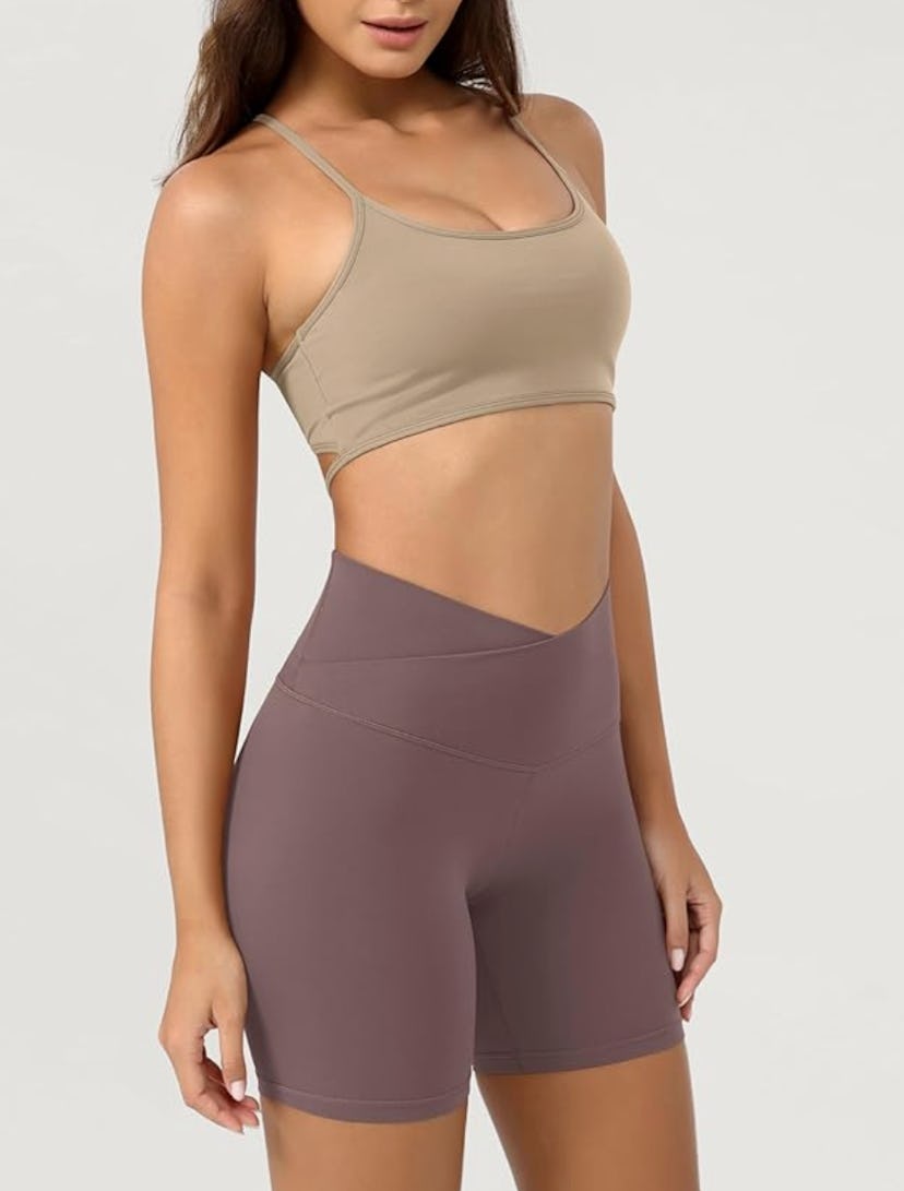 ODODOS Crossover Yoga Shorts
