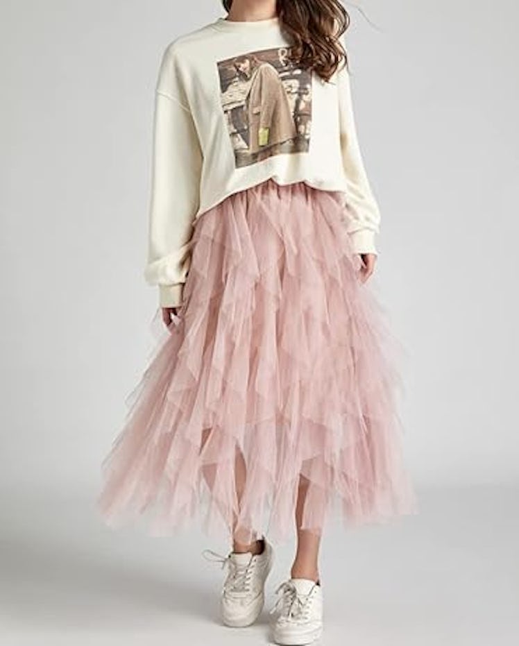 kydely Tulle Maxi Skirt