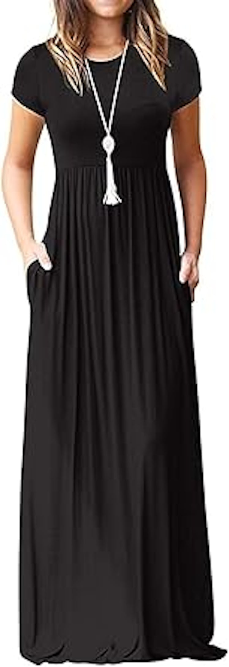 DEARCASE Pleated Maxi Dress