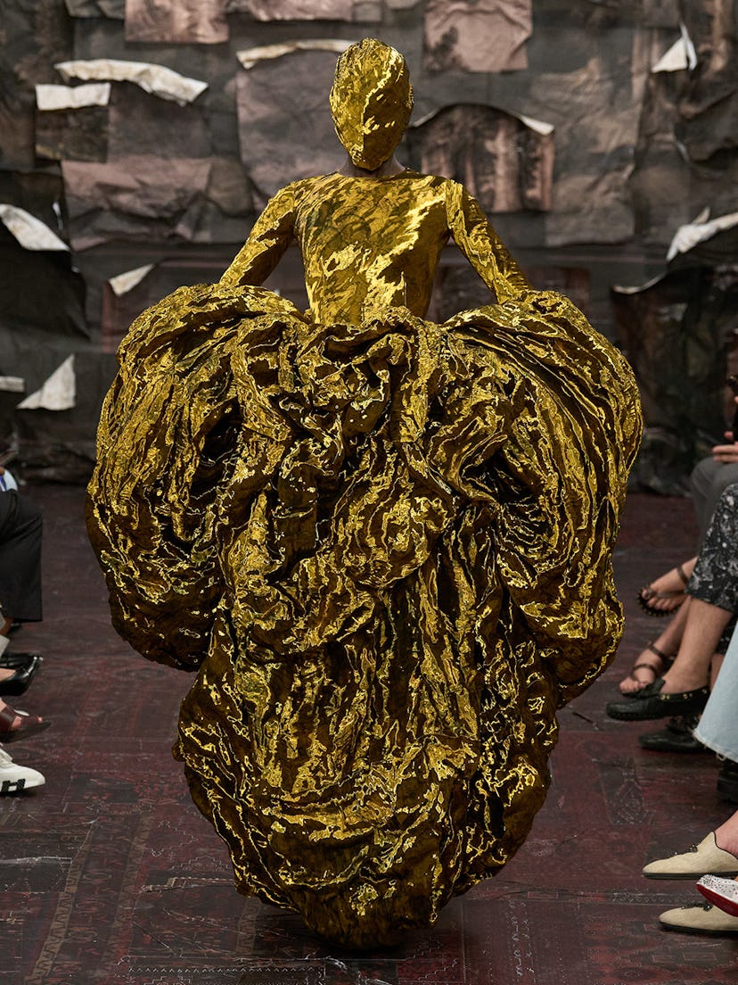 Model in Maison Margiela Artisanal fall 2025