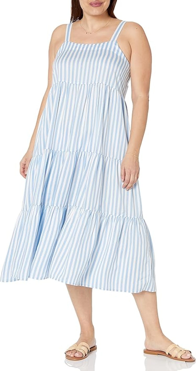 The Drop Britt Tiered Maxi Tent Dress