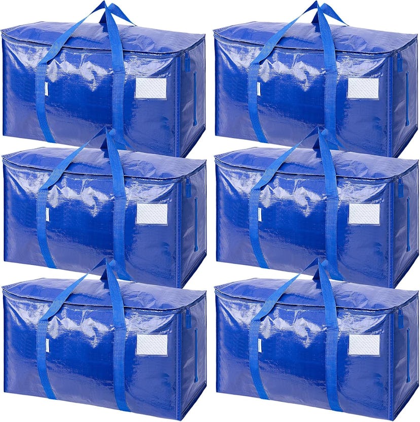 TICONN Extra-Large Heavy-Duty Moving Bags (6-Pack) 