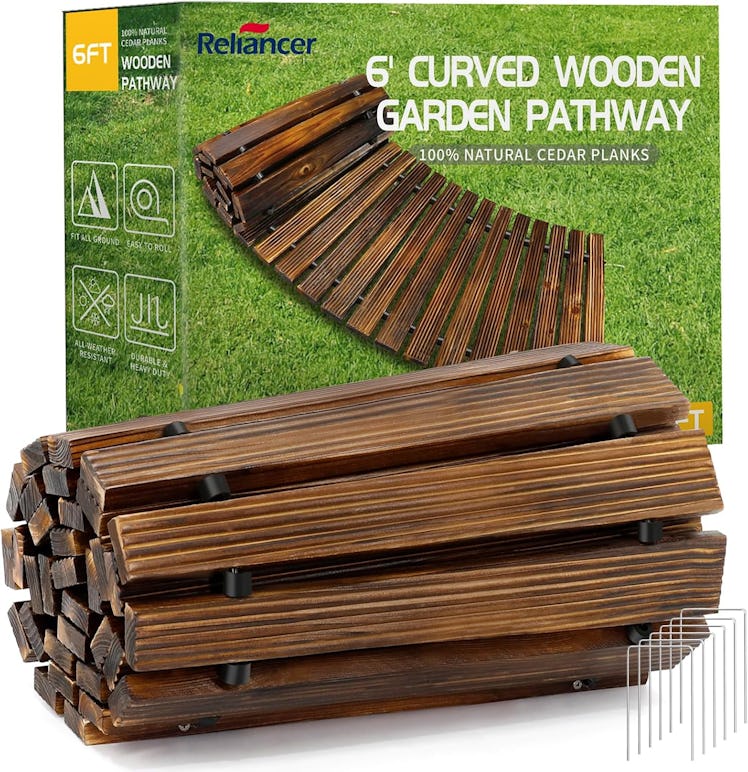 RELIANCER Wooden Garden Pathway