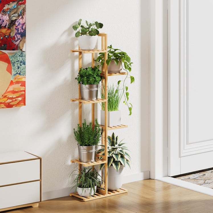 ROSSNY 6-Tier Bamboo Plant Stand