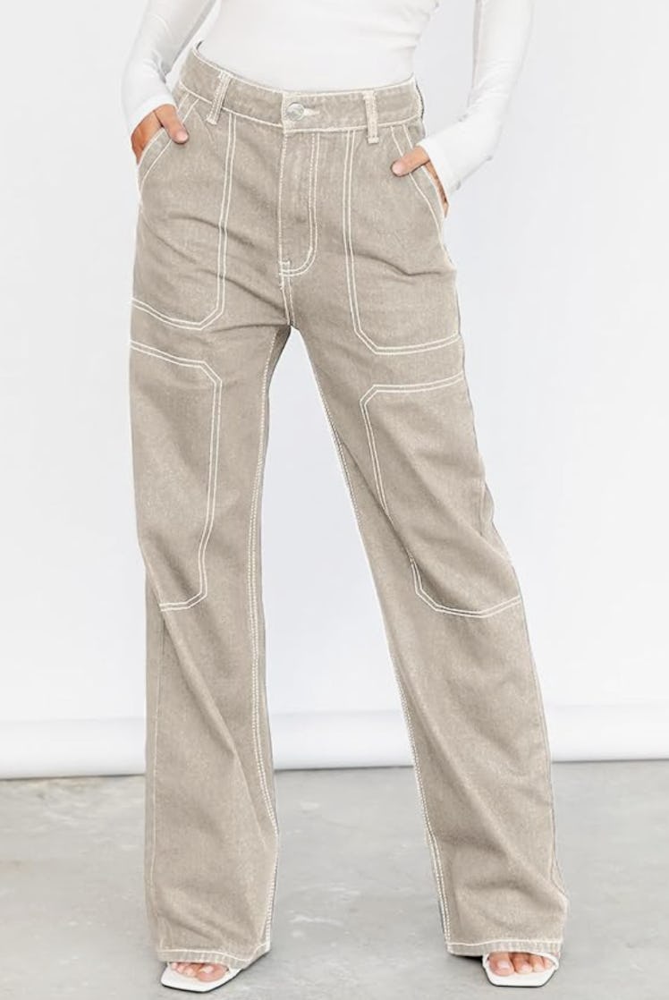 Dokotoo Mid Waist Cargo Jeans