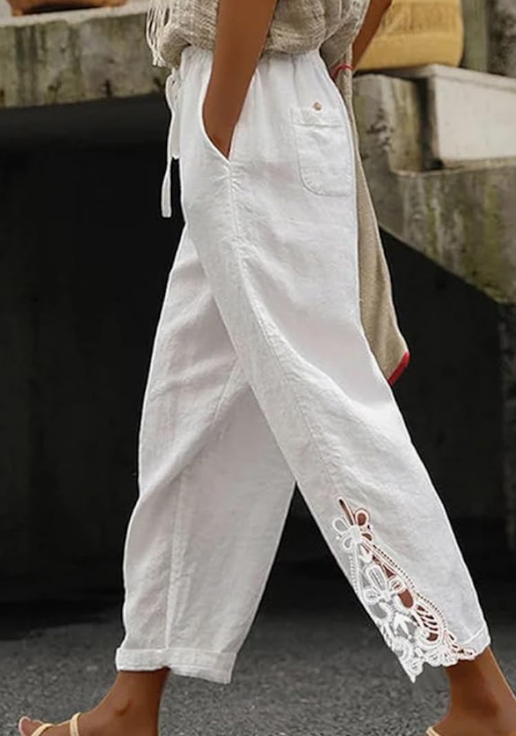 Acelitt Drawstring Waist Pants