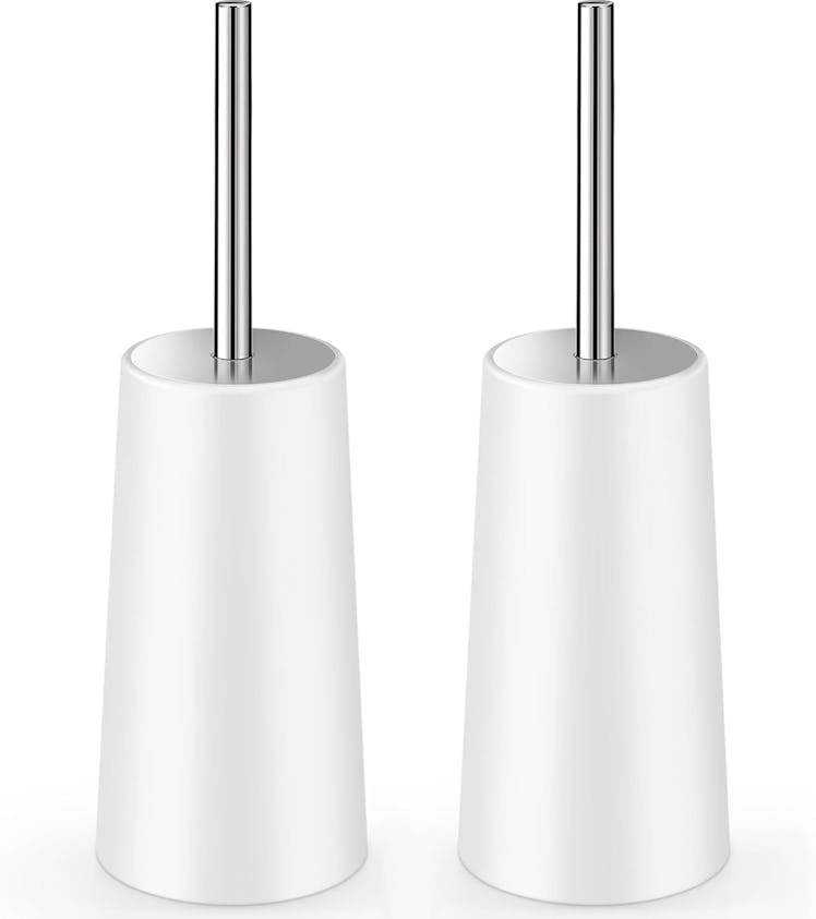 Wsedor Stainless Steel Toilet Brush & Holder (2-Pack)