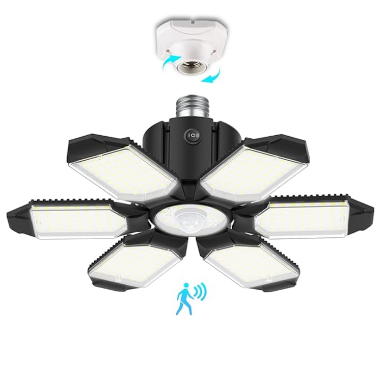 BRAINIAC Motion Activated LED Garage Light 