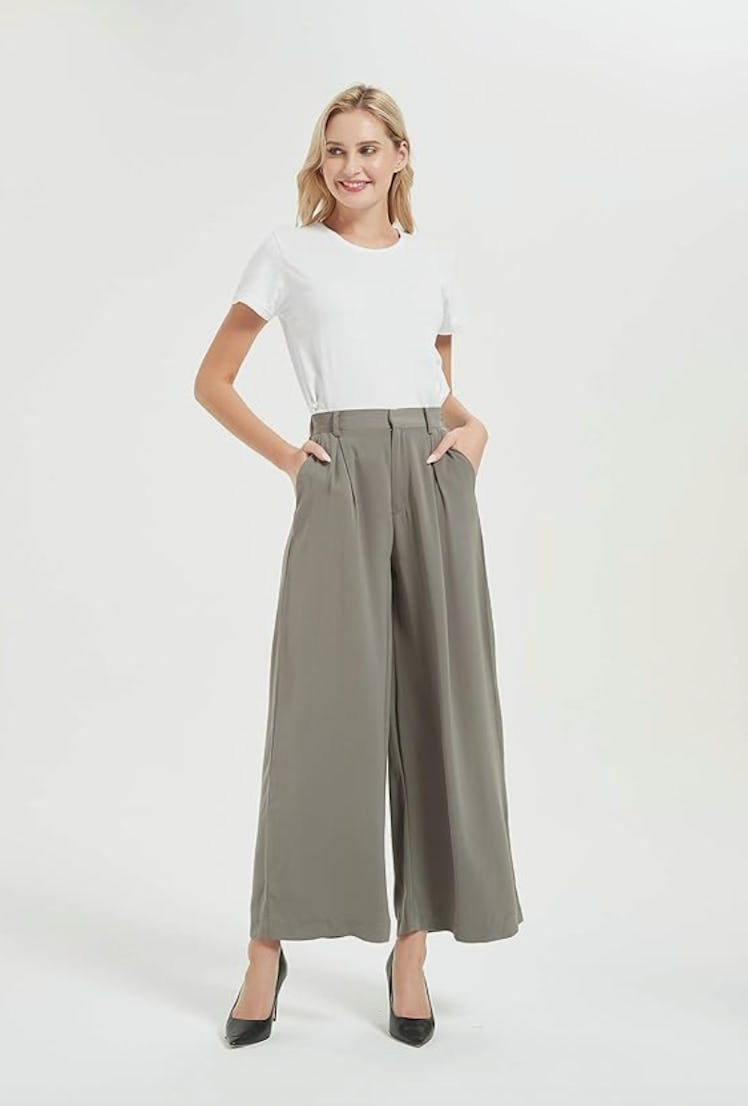 Tronjori Wide Leg Palazzo Pants