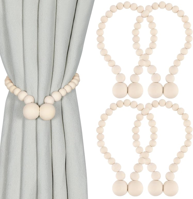 Klogtsind Magnetic Curtain Tiebacks (4-Pack)