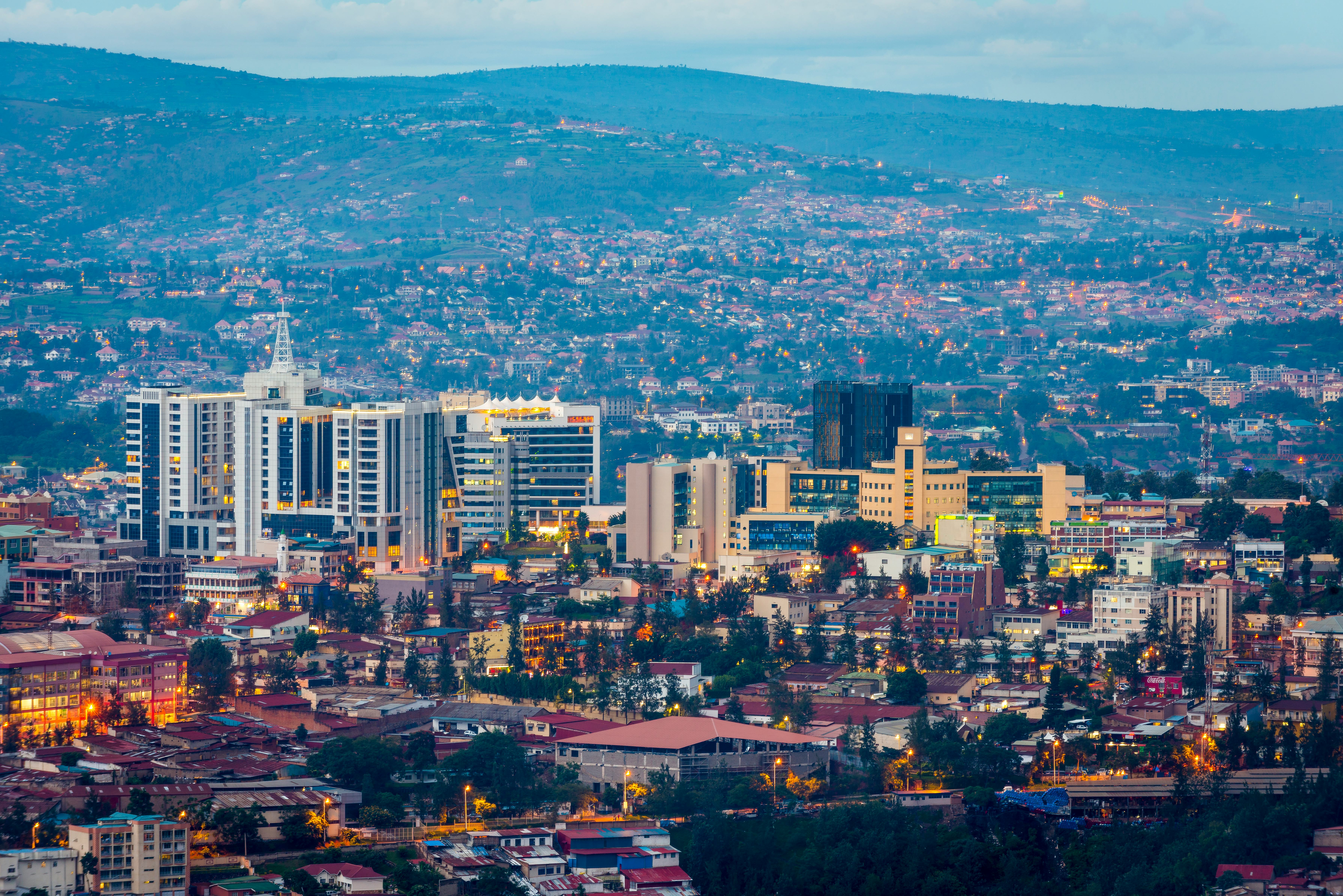 Kigali city view from Nyarugenge 