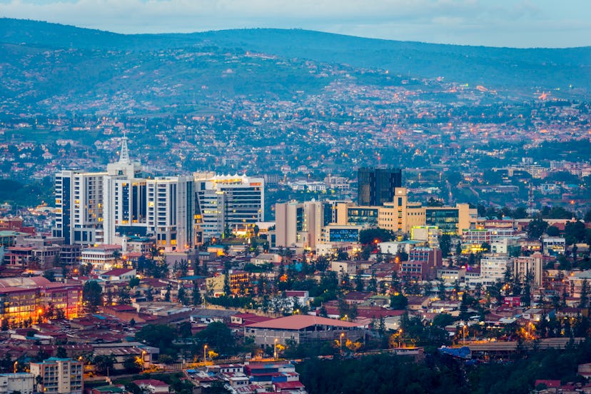 Kigali city view from Nyarugenge