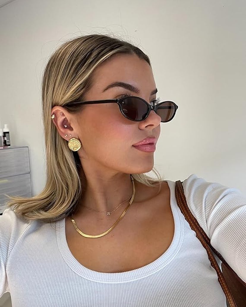 GUVIVI Retro Oval Sunglasses