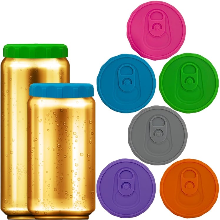 Hoimoto Silicone Soda Can Lids (6-Pack)