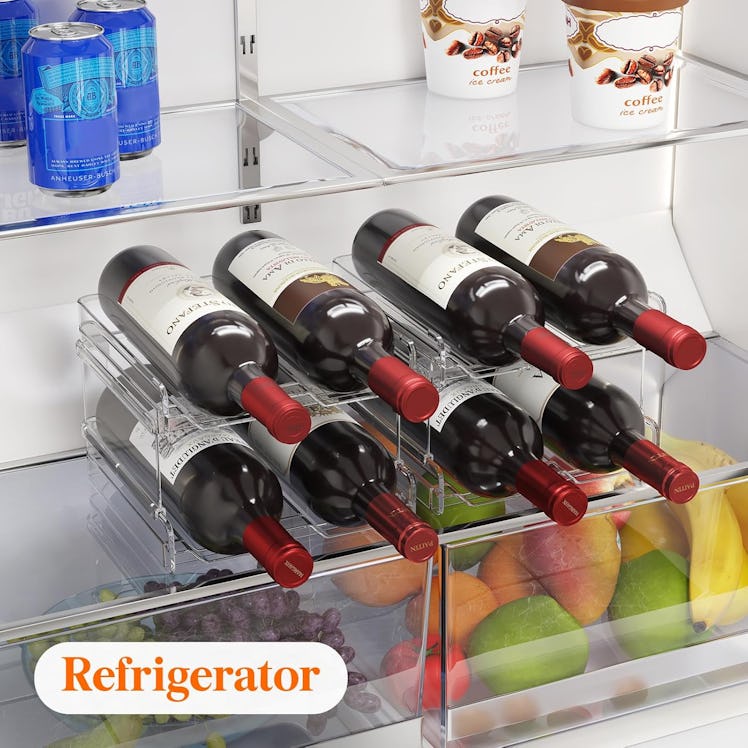 Lifewit Plastic Stackable Wine Rack 