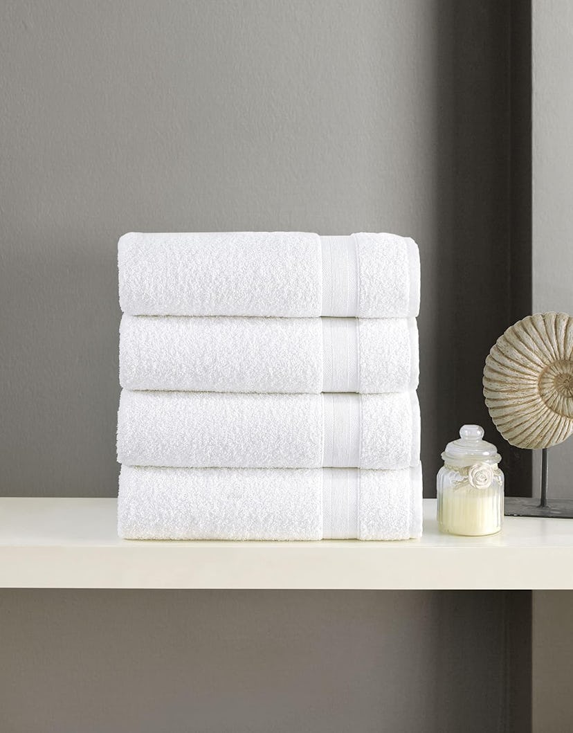 All Design Towels Cotton Turkish Bath Towels (4-Pack)