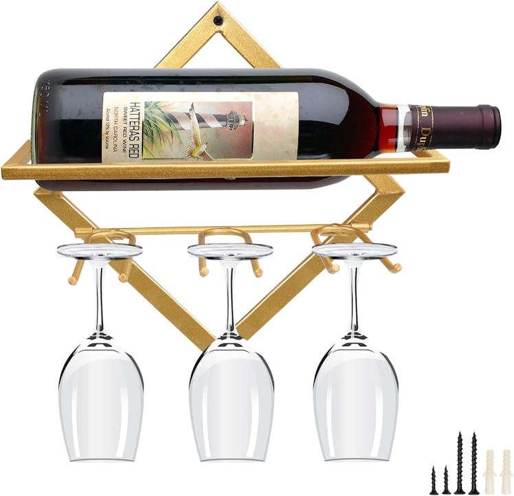 AUHOKY Wall Mounted Wine Holder