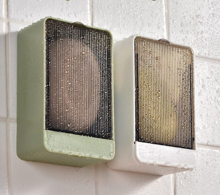 GREATIN Bar Soap Holders with Drainage (2-Pack) 