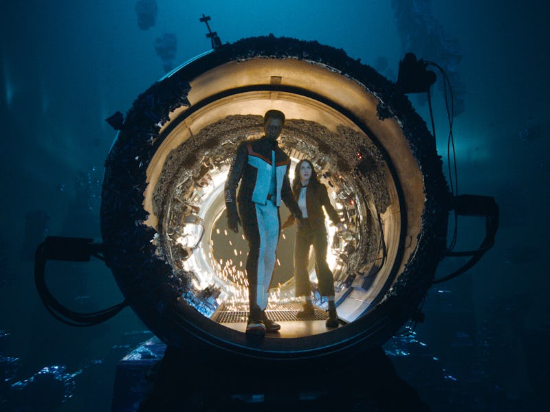 Edi Gathegi and Rachel Brosnahan in Superman