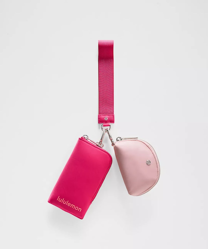 lululemon Dual Pouch Wristlet Wallet in pink