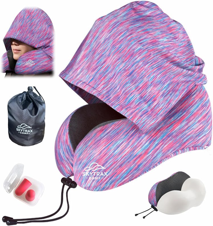 SKYTRAX Hooded Travel Pillow