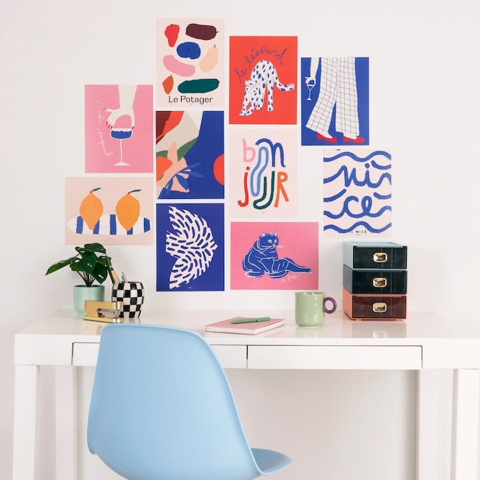 Playful Caricatures - Limited Edition Collage Set (10 Pieces)