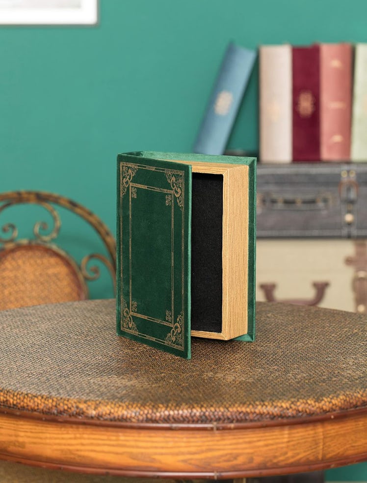 Vintiquewise Book-Shaped Trinket Storage Box