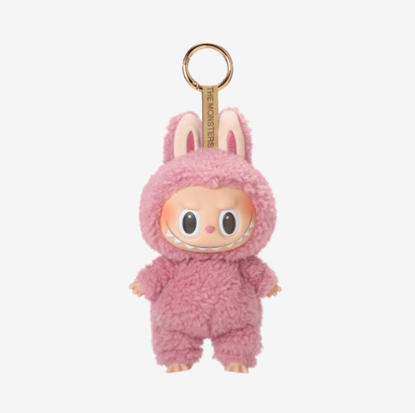 THE MONSTERS - Exciting Macaron Vinyl Face Blind Box pink labubu keychain
