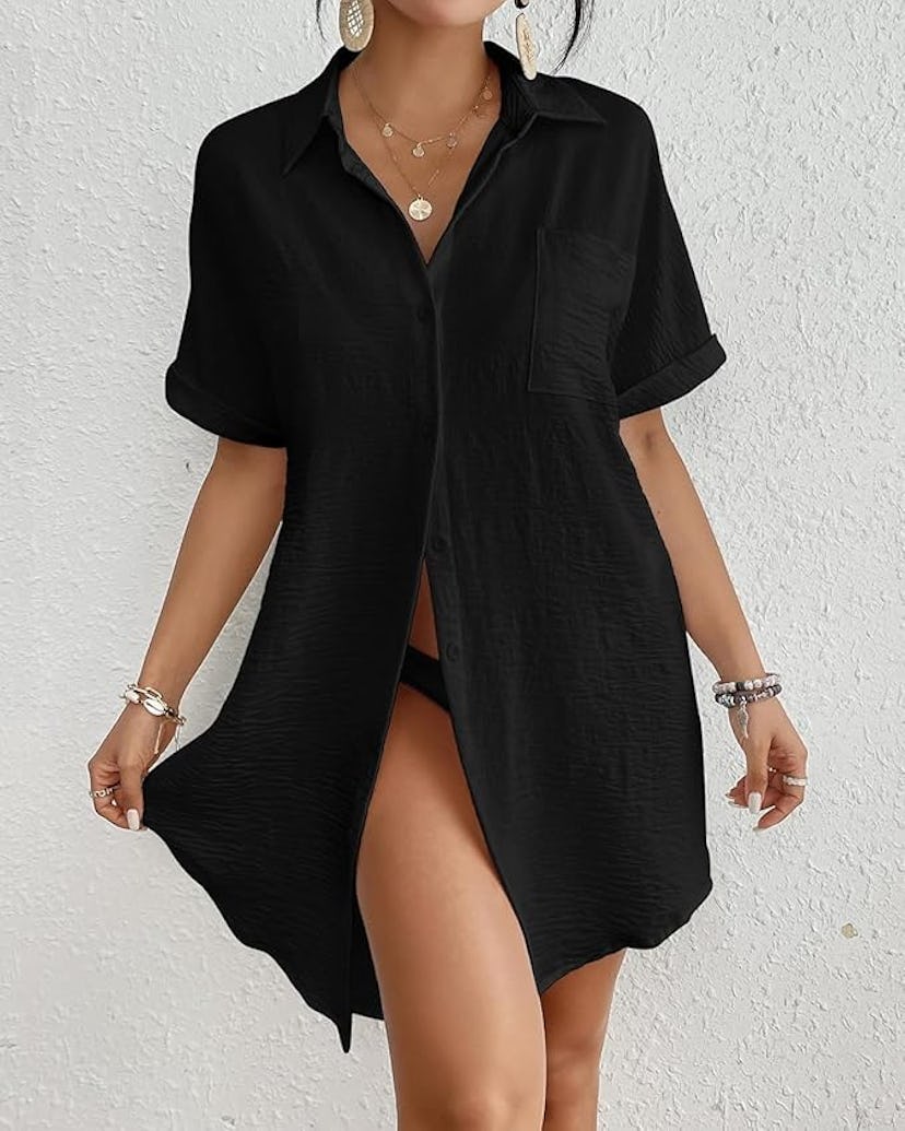 Bsubseach Button Down Swimsuit Coverup