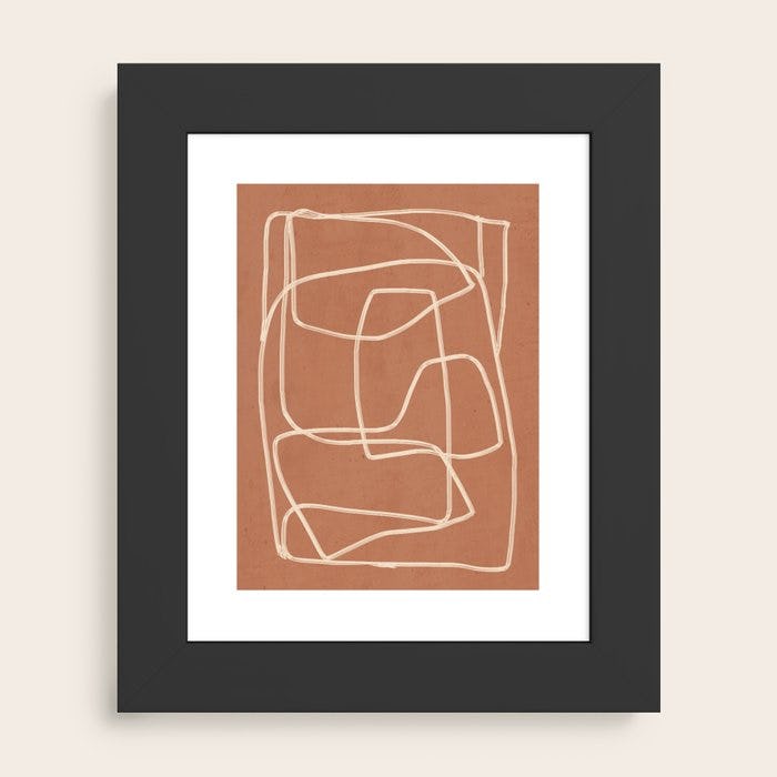 Abstract line art 22 Art Print