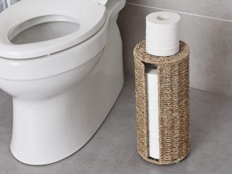 StorageWorks Free-Standing Toilet Paper Holder