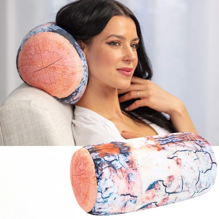 Pillowy Micro-Bead Log Bolster Pillow