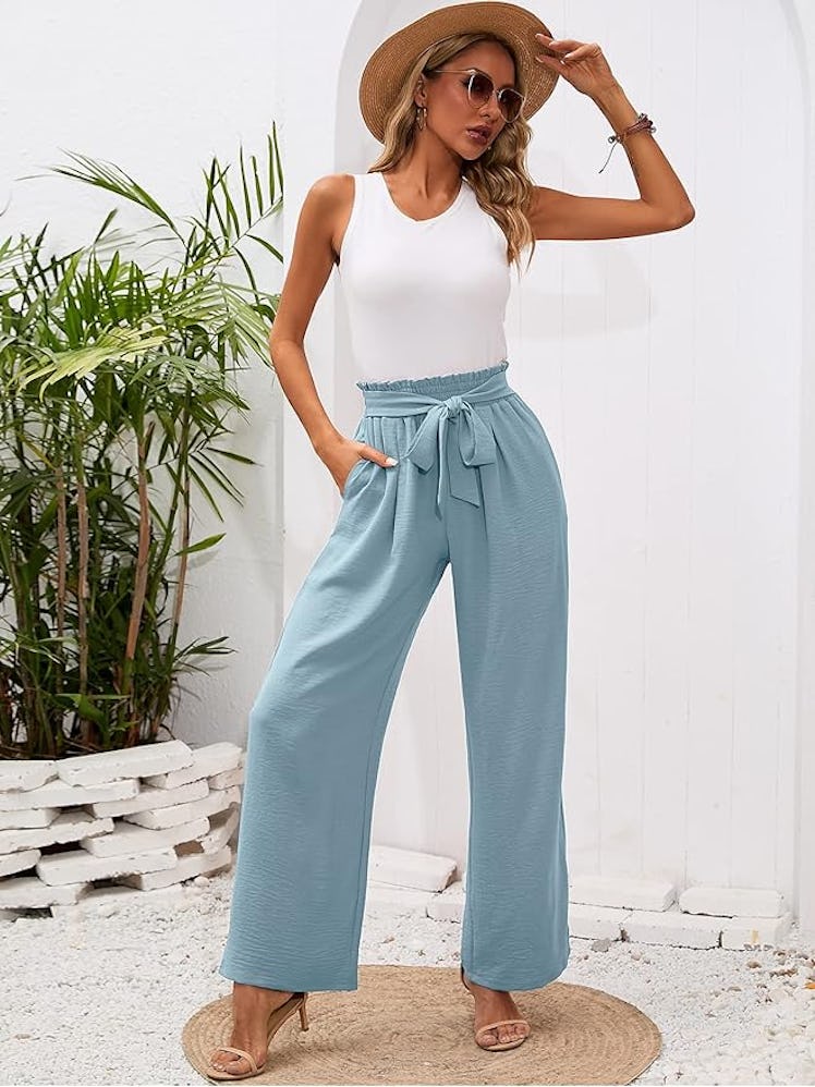 Heymoments Wide Leg Tie Knot Pants