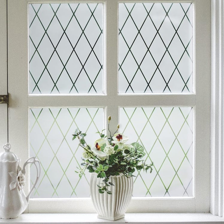 VELIMAX Lattice Frosted Window Film