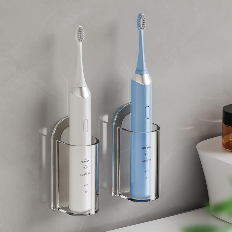 MOPMS Wall-Mounted Electric Toothbrush Holders (2-Pack)