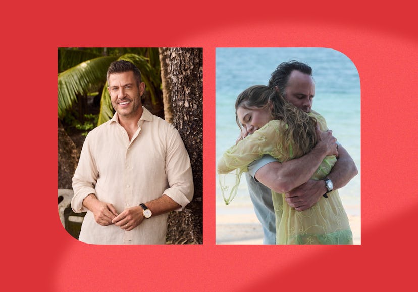 Jesse Palmer from Bachelor in Paradise and Rick and Chelsea from The White Lotus. Photos via ABC & H...