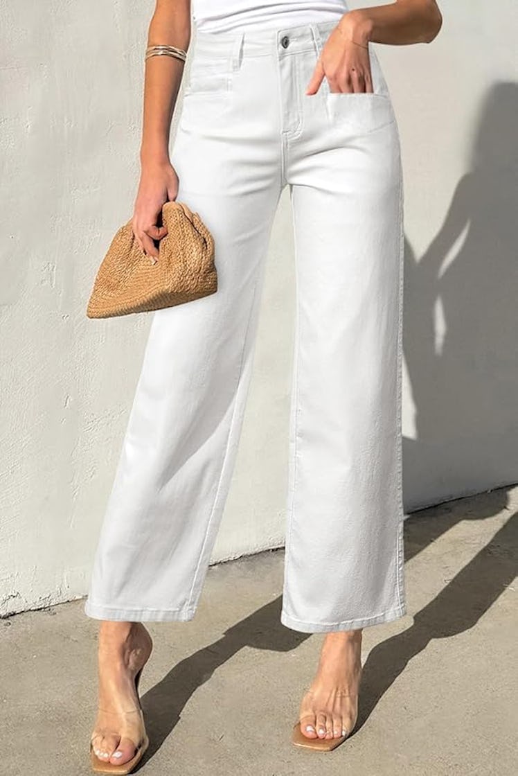 Sidefeel Wide Leg Ankle Jeans