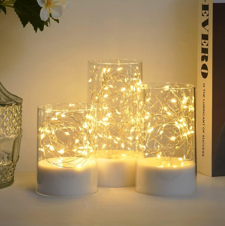 Homemory Twinkly Light Candles (Set of 3)