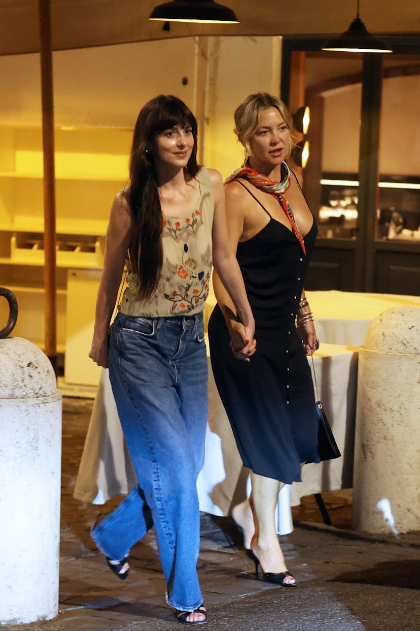Dakota Johnson and Kate Hudson in Rome, June 2025.