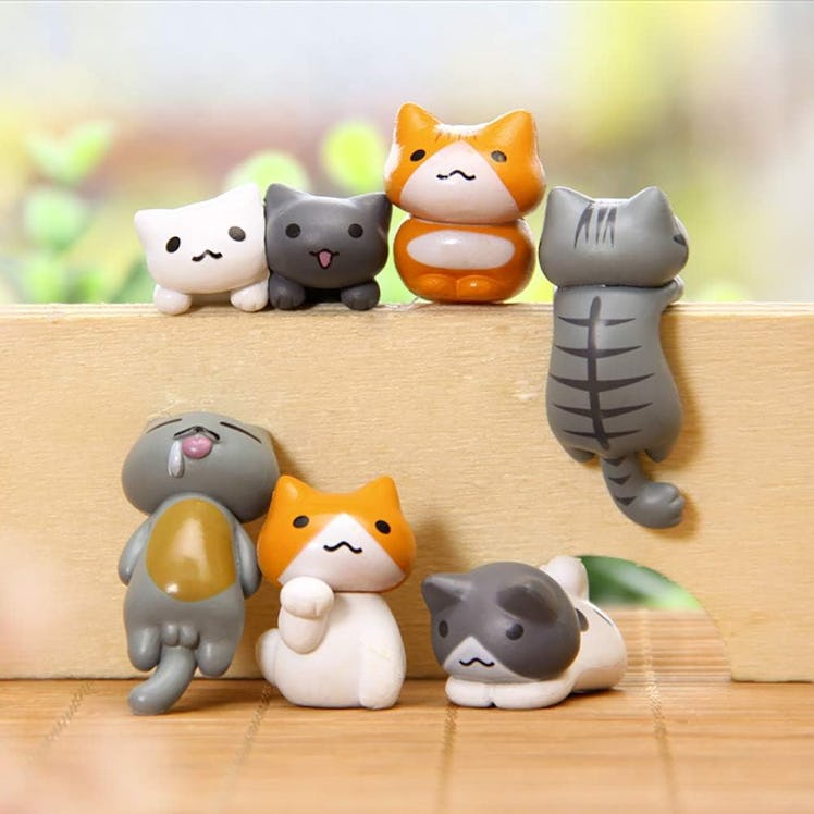 MAOMIA Miniature Cat Figurines (Pack of 6)