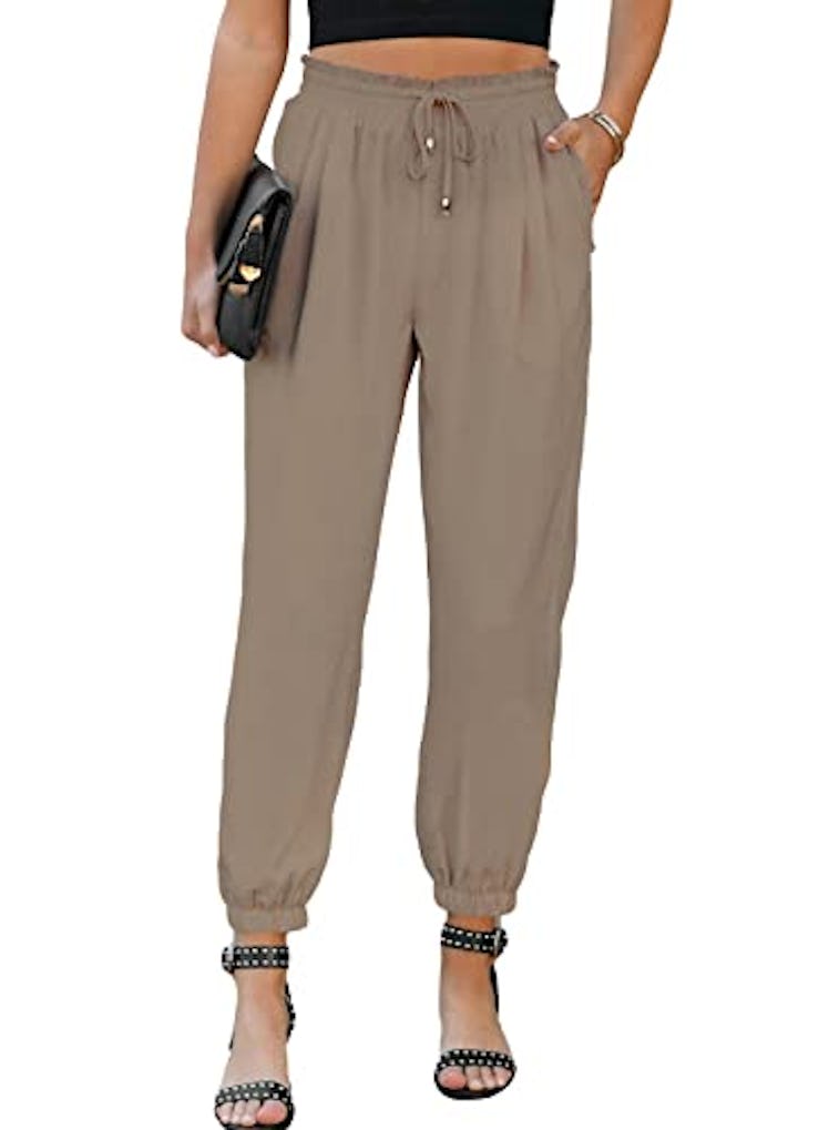 EVALESS Khaki Work Pants