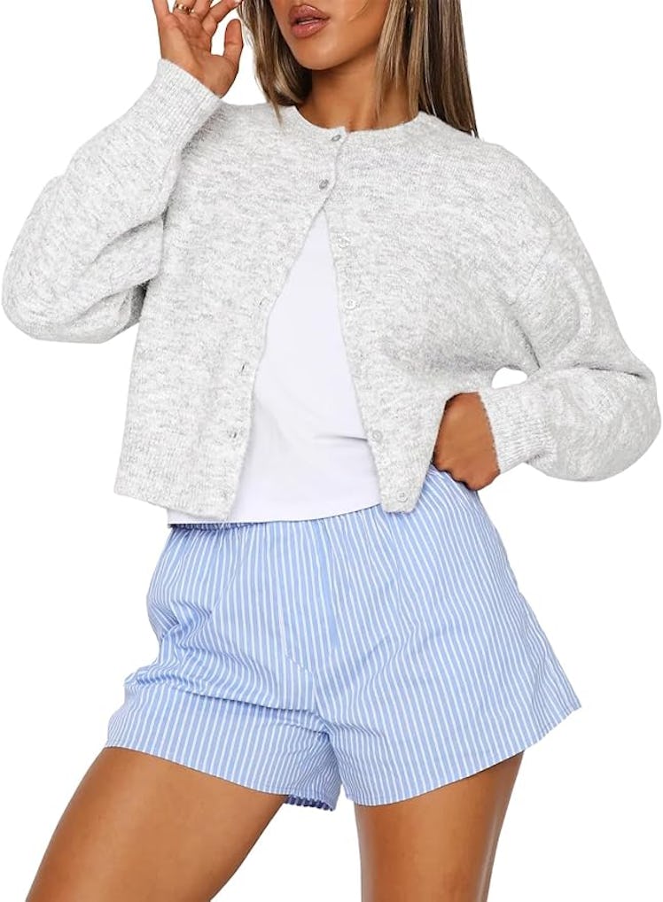 Trendy Queen Cropped Cardigan